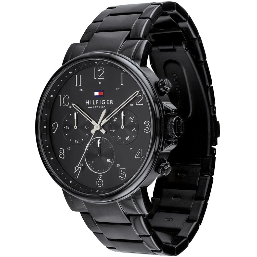 Tommy Hilfiger Daniel 1710383 All Black Stainless Steel Men's Watch