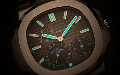 Patek Philippe Nautilus Moonphase Rose Gold Brown Dial 40mm - Mirror Original