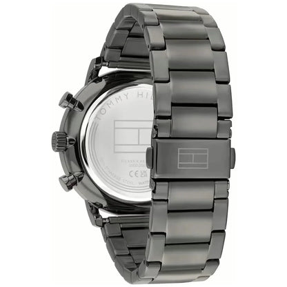 Tommy Hilfiger 1710569 Men’s Multi-Function Watch – Blue Skeleton Dial & Gunmetal Stainless-Steel Bracelet